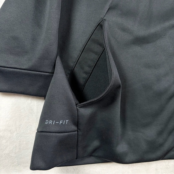 NIKE Dri-Fit Training Full Zip Black Hoodie Hooded Sweater Jacket Men’s 2XL XXL - Picture 4 of 6